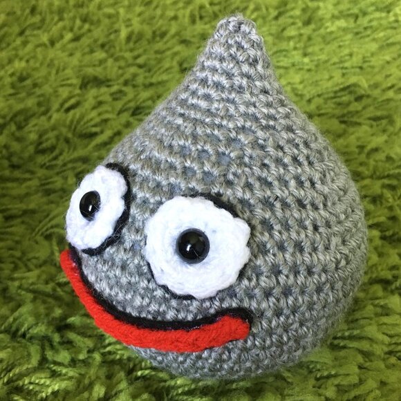 Slime Amigurumi inspired on Dragon Quest | Handmade Crochet Dragon Quest Slime - Picture 6 of 9